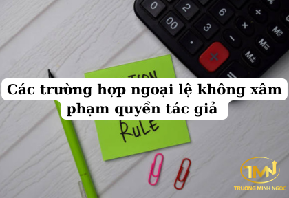 Các trường hợp ngoại lệ không xâm phạm quyền tác giả (Ảnh minh họa)
