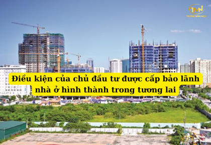 Điều kiện của chủ đầu tư được cấp bảo lãnh nhà ở hình thành trong tương lai (Ảnh minh họa)