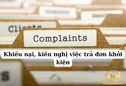 Khiếu nại, kiến nghị việc trả đơn khởi kiện (Ảnh minh họa)