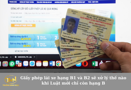 Giấy phép lái xe hạng B1 và B2 sẽ xử lý thế nào khi Luật mới chỉ còn hạng B (Ảnh minh họa)