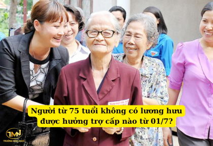 Người từ 75 tuổi không có lương hưu được hưởng trợ cấp nào từ 01/7 (Ảnh minh họa)