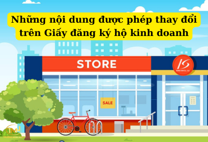 Những nội dung được phép thay đổi trên Giấy đăng ký hộ kinh doanh (Ảnh minh họa)