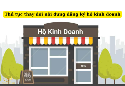 Thủ tục thay đổi nội dung đăng ký hộ kinh doanh (Ảnh minh họa)
