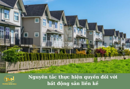Nguyên tắc thực hiện quyền đối với bất động sản liền kề (Ảnh minh họa)