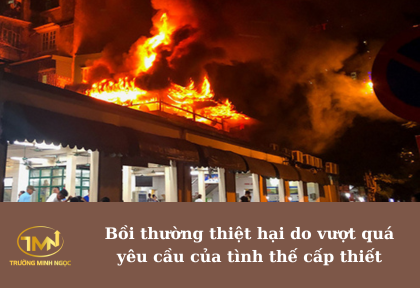 Bồi thường thiệt hại do vượt quá yêu cầu của tình thế cấp thiết là gì (Ảnh minh họa)