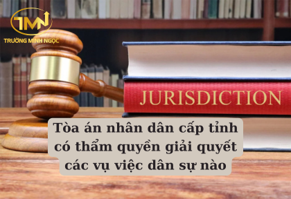 Tòa án nhân dân cấp tỉnh có thẩm quyền giải quyết các vụ việc dân sự nào (Ảnh minh họa)