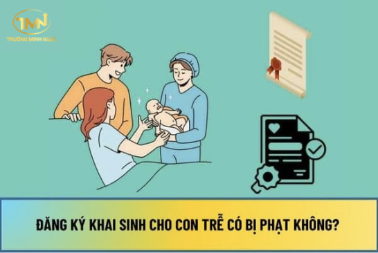 Làm giấy khai sinh muộn cho con có bị phạt không? (Ảnh minh hoạ)