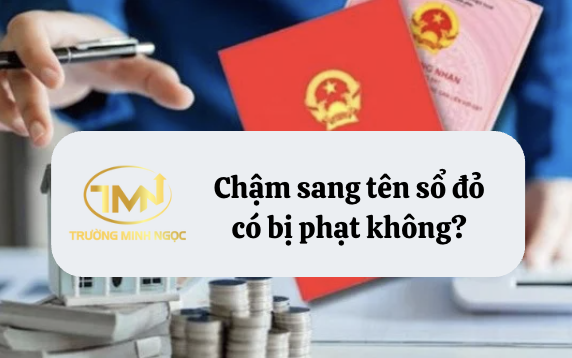 Chậm sang tên sổ đỏ có bị phạt không? (Ảnh minh hoạ)