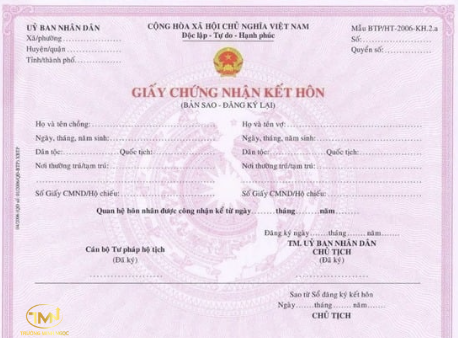 Hồ sơ và trình tự thủ tục cấp lại giấy đăng ký kết hôn (Ảnh minh hoạ)
