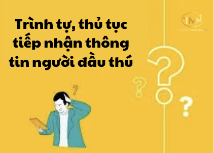 Trình tự, thủ tục tiếp nhận thông tin người đầu thú (Ảnh minh hoạ)