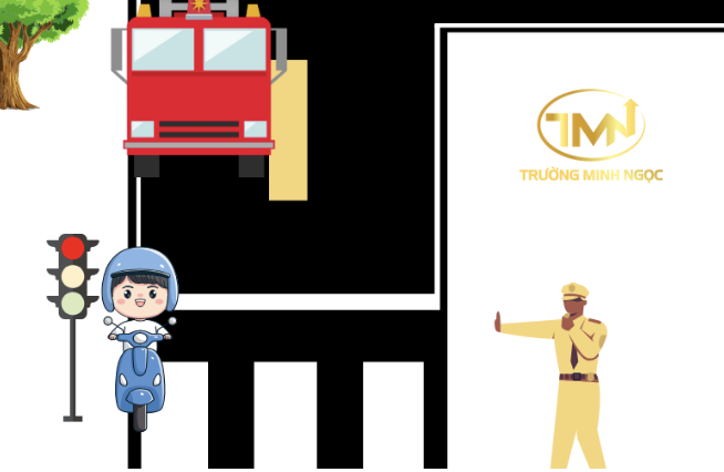 Vượt đèn đỏ nhường xe ưu tiên có bị phạt không? (Ảnh minh hoạ)