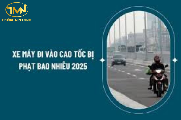 Xe máy đi vào đường cao tốc bị phạt bao nhiêu? Bị trừ bao nhiêu điểm giấy phép lái xe?